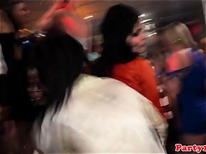 euro amateur cockriding at club during soiree