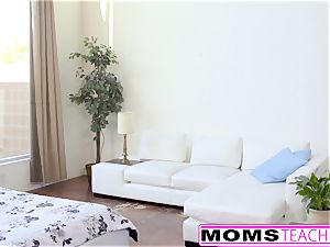 MomsTeachSex - super hot Step-Mom And teen Get sloppy facial cumshot
