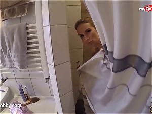 MyDirtyHobby - blond student pulverized in the douche!