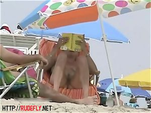 Candid naked beach nubile bootie voyeur
