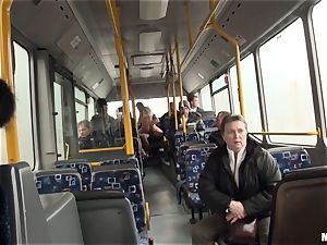 Lindsey Olsen bangs her boy on a public bus