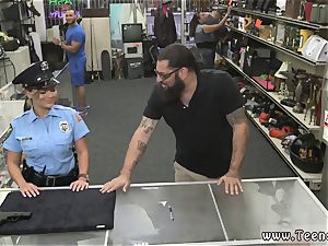 giant jizz-shotgun in white bootie anal and humungous man meat tiny xxx pummeling Ms Police Officer